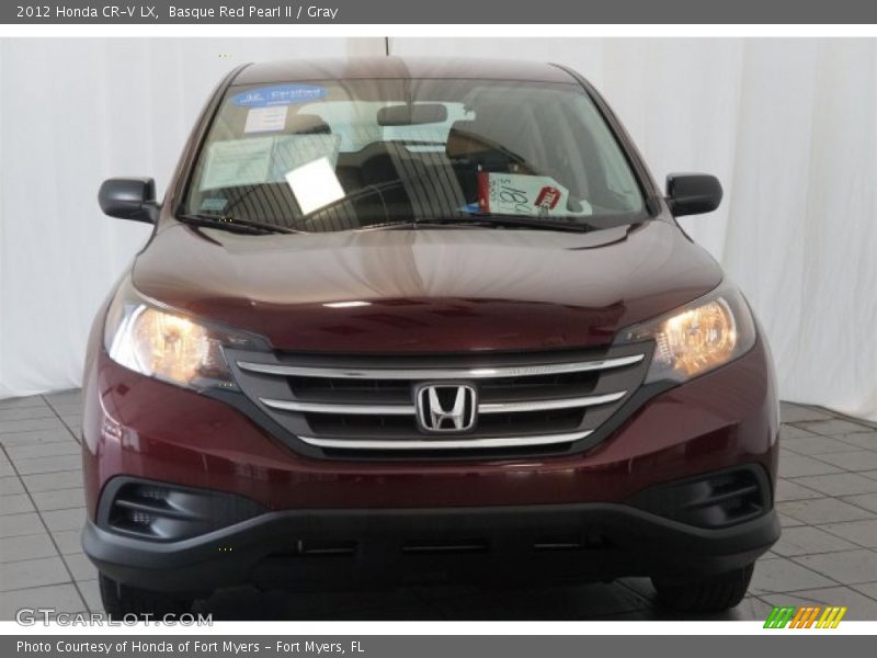 Basque Red Pearl II / Gray 2012 Honda CR-V LX
