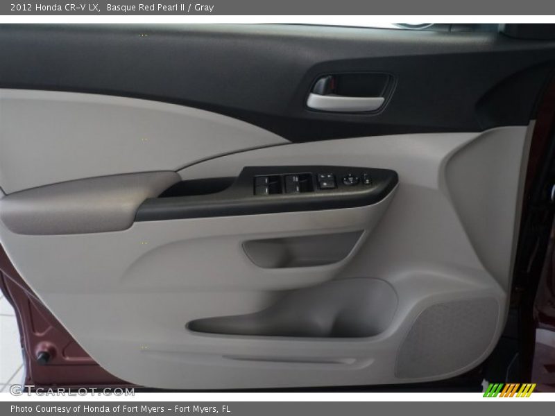 Basque Red Pearl II / Gray 2012 Honda CR-V LX