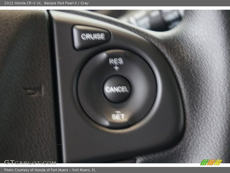 Basque Red Pearl II / Gray 2012 Honda CR-V LX