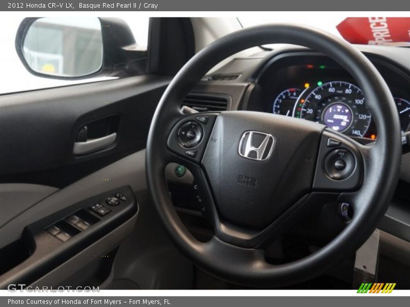 Basque Red Pearl II / Gray 2012 Honda CR-V LX