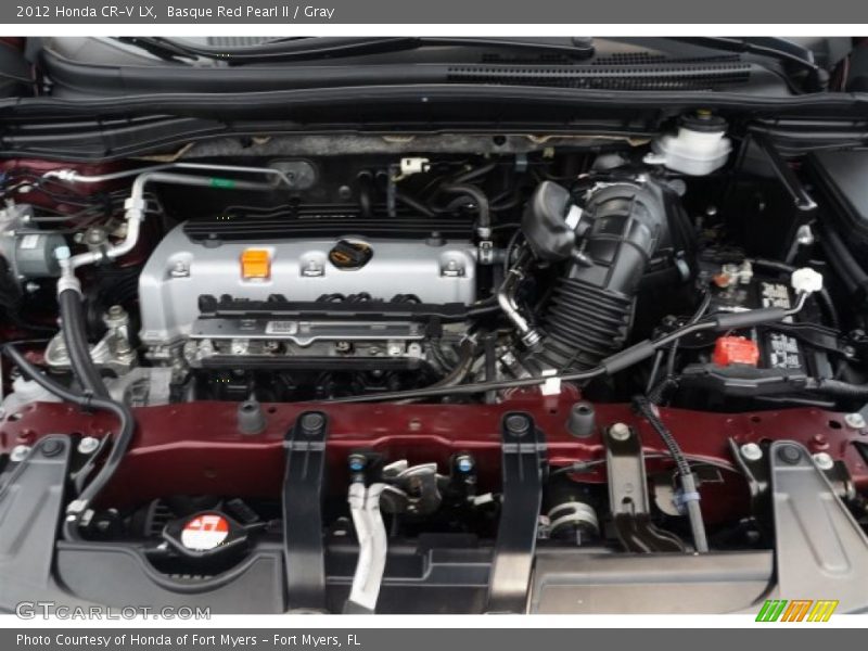Basque Red Pearl II / Gray 2012 Honda CR-V LX