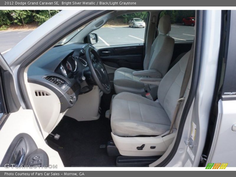 Bright Silver Metallic / Black/Light Graystone 2012 Dodge Grand Caravan SE
