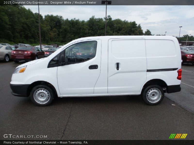 Designer White / Medium Pewter 2015 Chevrolet City Express LS