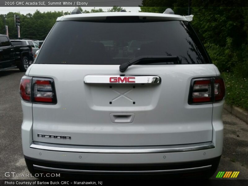 Summit White / Ebony 2016 GMC Acadia SLE