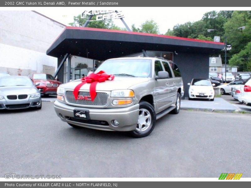 Pewter Metallic / Sandstone 2002 GMC Yukon XL Denali AWD
