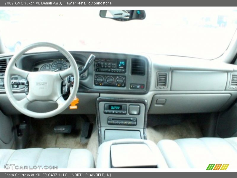 Pewter Metallic / Sandstone 2002 GMC Yukon XL Denali AWD