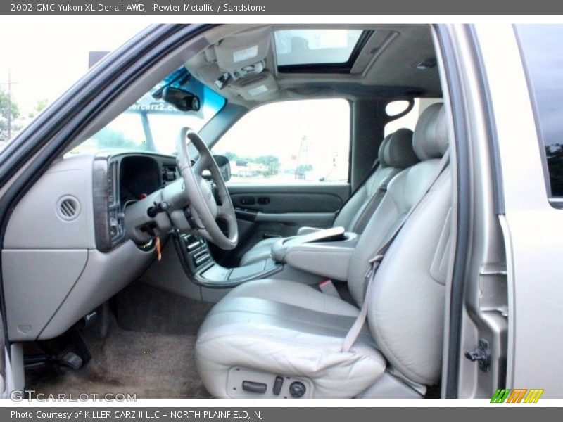 Pewter Metallic / Sandstone 2002 GMC Yukon XL Denali AWD