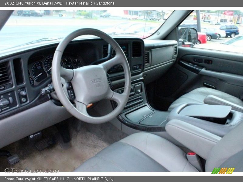 Pewter Metallic / Sandstone 2002 GMC Yukon XL Denali AWD