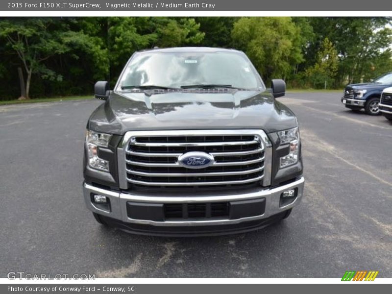 Magnetic Metallic / Medium Earth Gray 2015 Ford F150 XLT SuperCrew