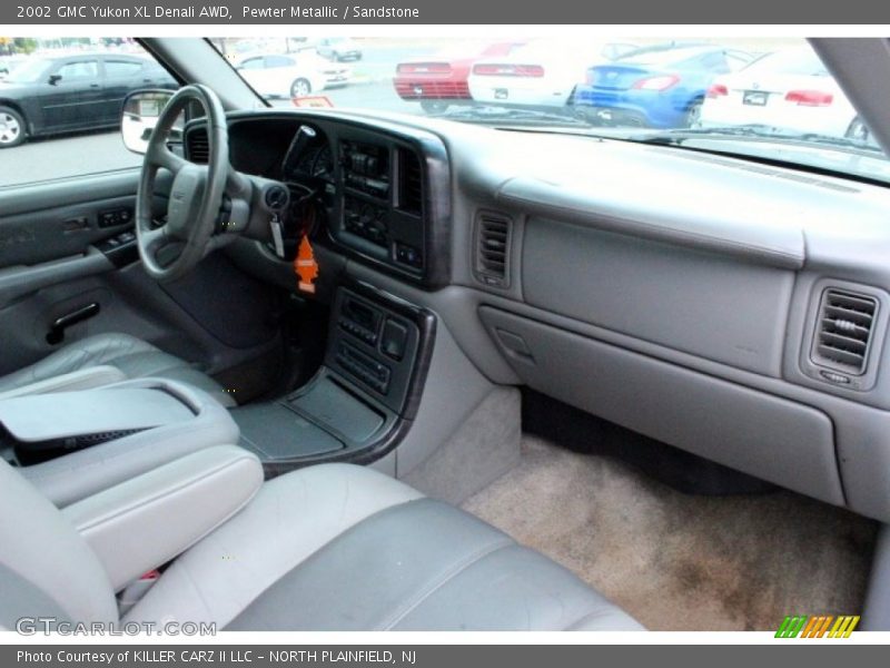 Pewter Metallic / Sandstone 2002 GMC Yukon XL Denali AWD