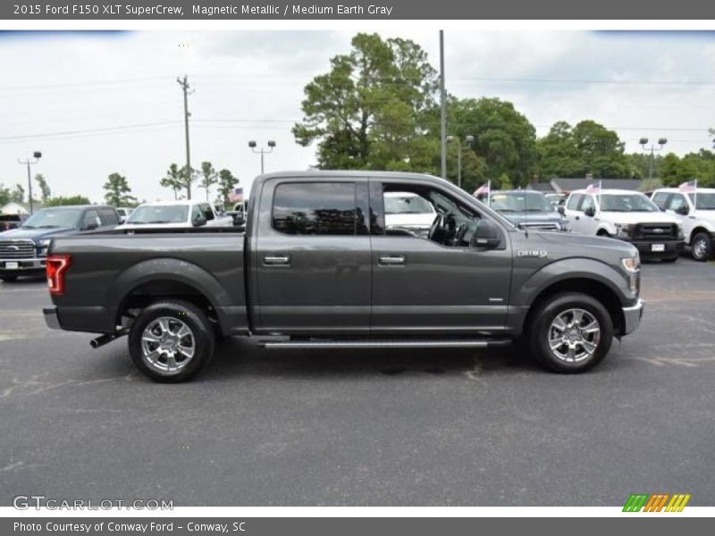 Magnetic Metallic / Medium Earth Gray 2015 Ford F150 XLT SuperCrew