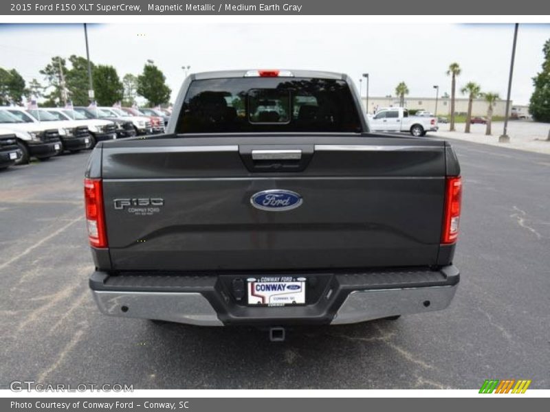 Magnetic Metallic / Medium Earth Gray 2015 Ford F150 XLT SuperCrew