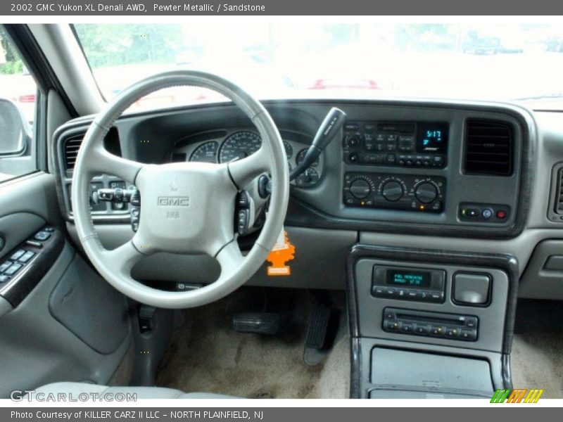 Pewter Metallic / Sandstone 2002 GMC Yukon XL Denali AWD