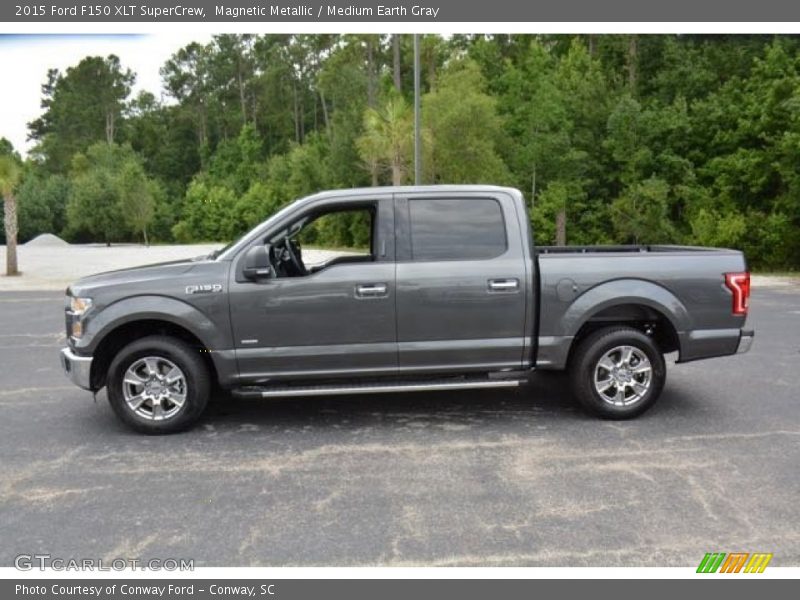 Magnetic Metallic / Medium Earth Gray 2015 Ford F150 XLT SuperCrew