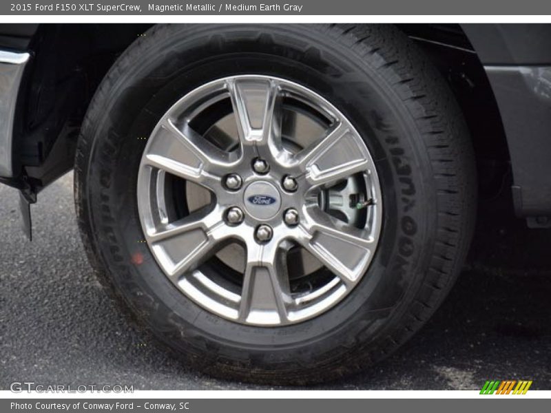 Magnetic Metallic / Medium Earth Gray 2015 Ford F150 XLT SuperCrew