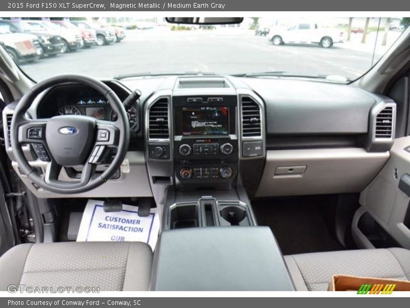 Magnetic Metallic / Medium Earth Gray 2015 Ford F150 XLT SuperCrew