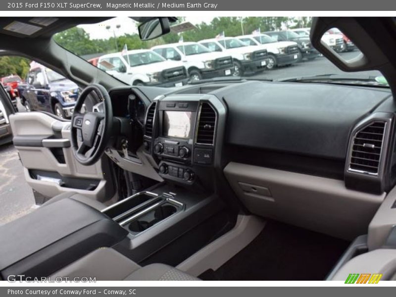 Magnetic Metallic / Medium Earth Gray 2015 Ford F150 XLT SuperCrew