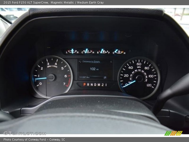Magnetic Metallic / Medium Earth Gray 2015 Ford F150 XLT SuperCrew