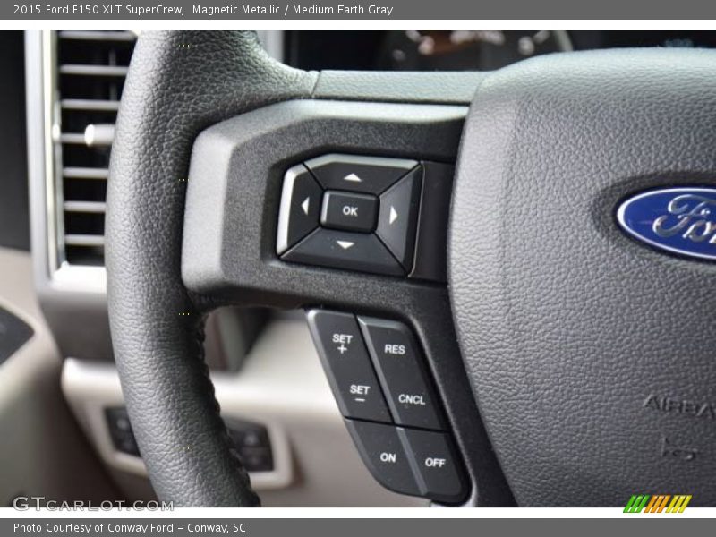 Magnetic Metallic / Medium Earth Gray 2015 Ford F150 XLT SuperCrew
