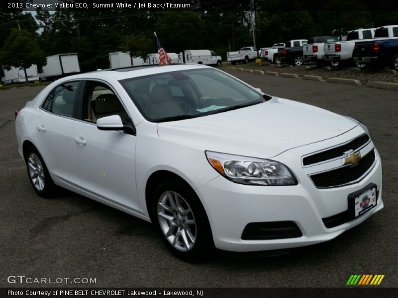 Summit White / Jet Black/Titanium 2013 Chevrolet Malibu ECO