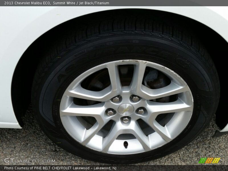 Summit White / Jet Black/Titanium 2013 Chevrolet Malibu ECO