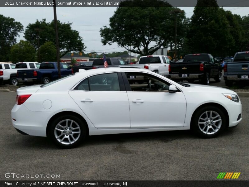 Summit White / Jet Black/Titanium 2013 Chevrolet Malibu ECO