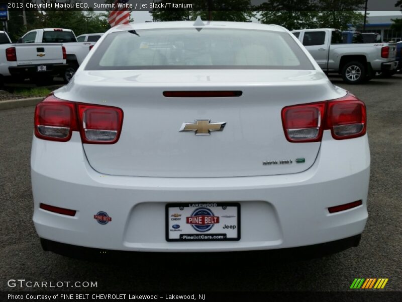 Summit White / Jet Black/Titanium 2013 Chevrolet Malibu ECO