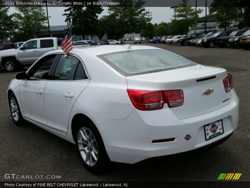 Summit White / Jet Black/Titanium 2013 Chevrolet Malibu ECO