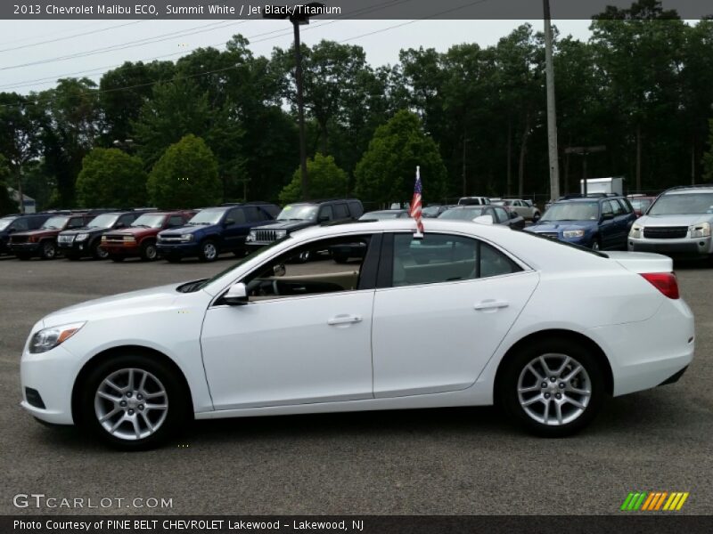 Summit White / Jet Black/Titanium 2013 Chevrolet Malibu ECO