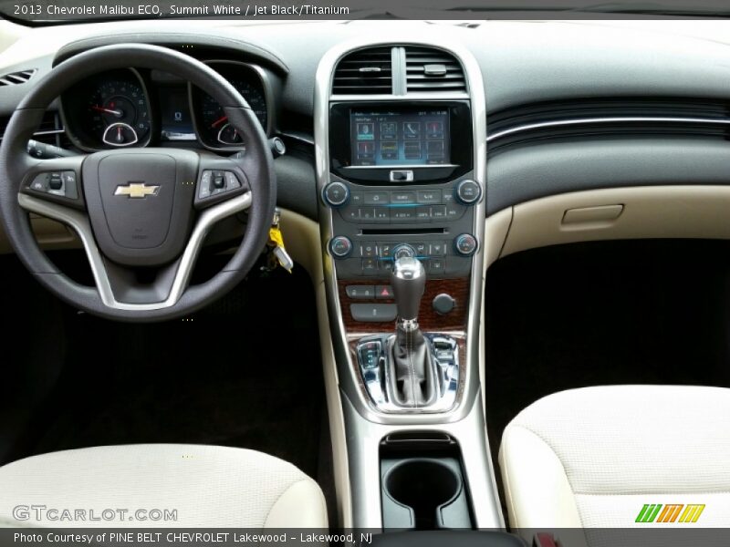 Summit White / Jet Black/Titanium 2013 Chevrolet Malibu ECO