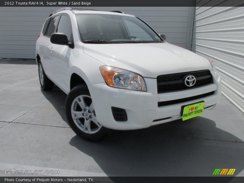 Super White / Sand Beige 2012 Toyota RAV4 I4
