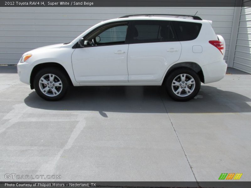 Super White / Sand Beige 2012 Toyota RAV4 I4