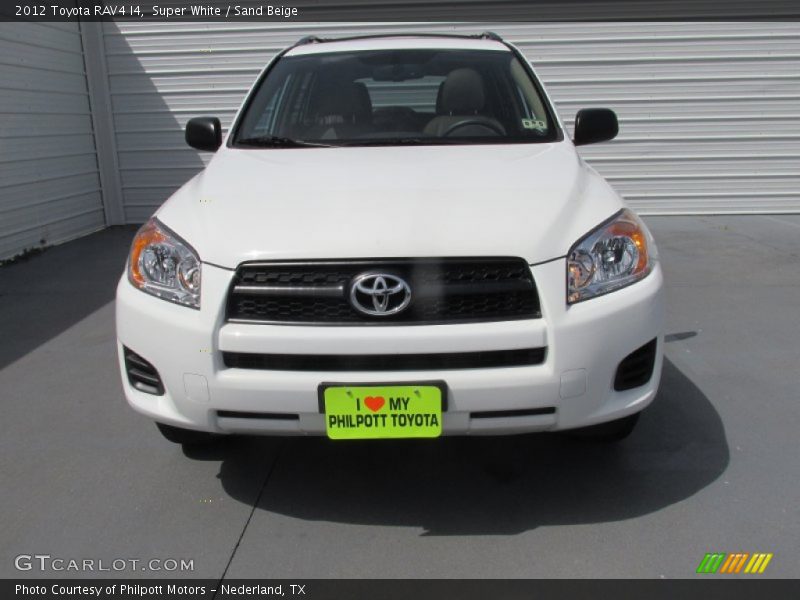 Super White / Sand Beige 2012 Toyota RAV4 I4