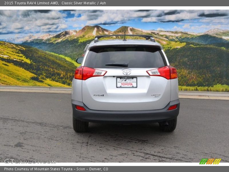 Classic Silver Metallic / Ash 2015 Toyota RAV4 Limited AWD