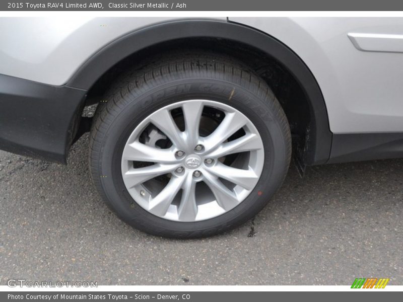 Classic Silver Metallic / Ash 2015 Toyota RAV4 Limited AWD