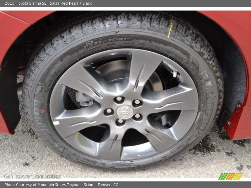 Salsa Red Pearl / Black 2015 Toyota Sienna SE