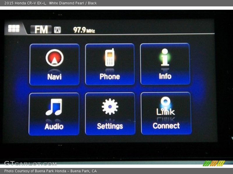 White Diamond Pearl / Black 2015 Honda CR-V EX-L