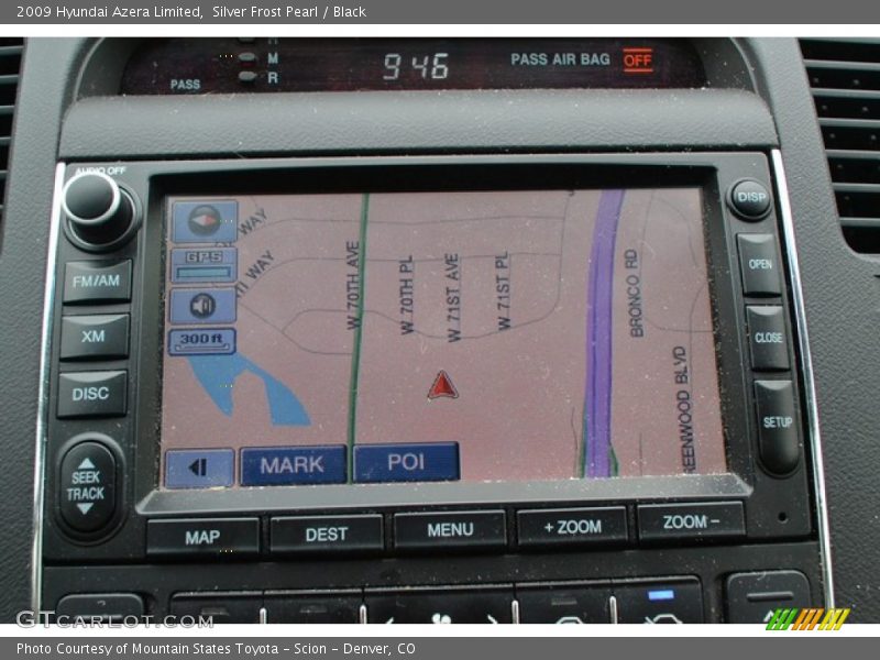 Silver Frost Pearl / Black 2009 Hyundai Azera Limited