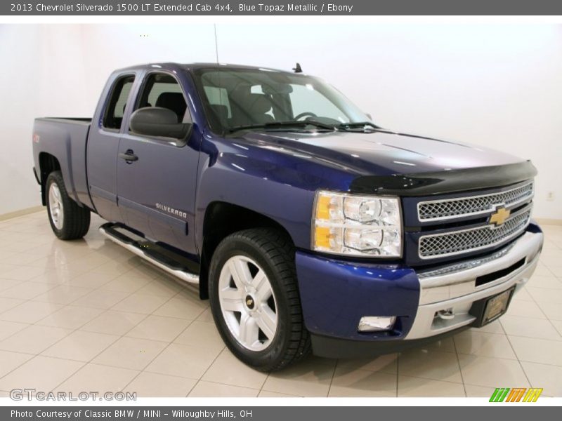 Blue Topaz Metallic / Ebony 2013 Chevrolet Silverado 1500 LT Extended Cab 4x4