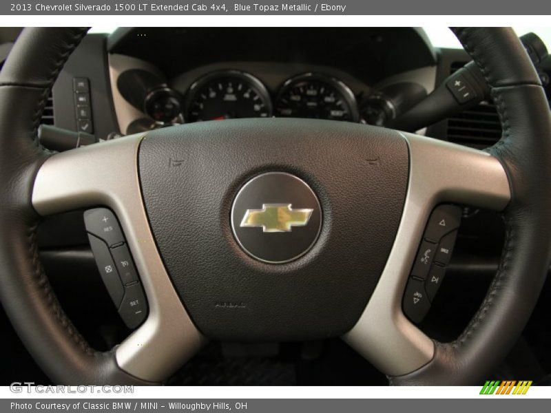 Blue Topaz Metallic / Ebony 2013 Chevrolet Silverado 1500 LT Extended Cab 4x4