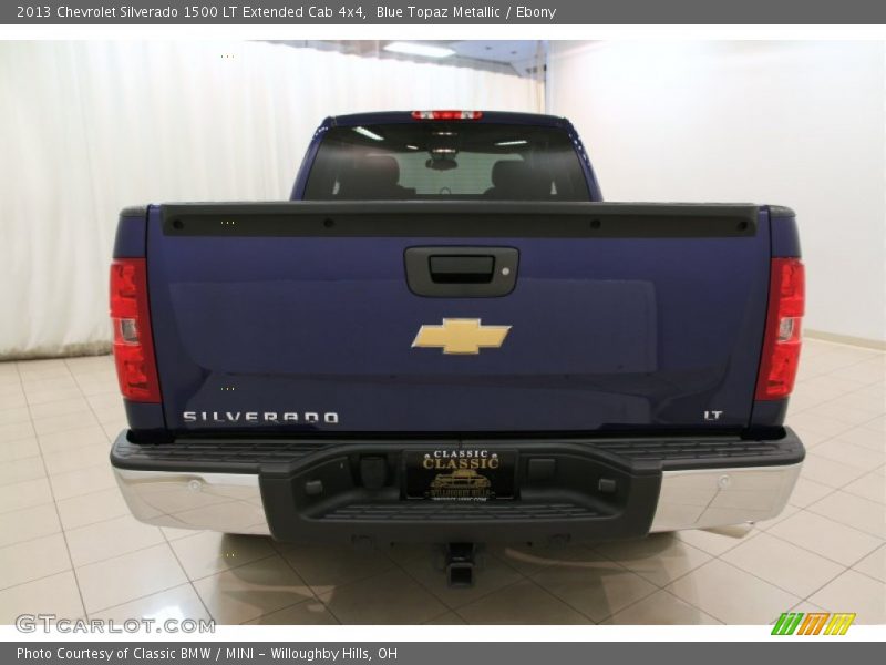 Blue Topaz Metallic / Ebony 2013 Chevrolet Silverado 1500 LT Extended Cab 4x4