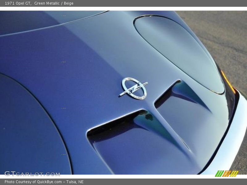 Green Metallic / Beige 1971 Opel GT