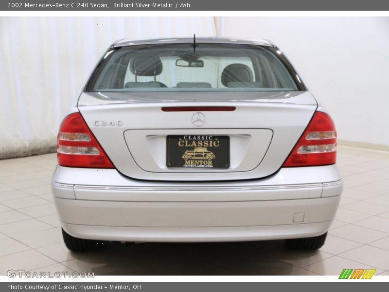 Brilliant Silver Metallic / Ash 2002 Mercedes-Benz C 240 Sedan