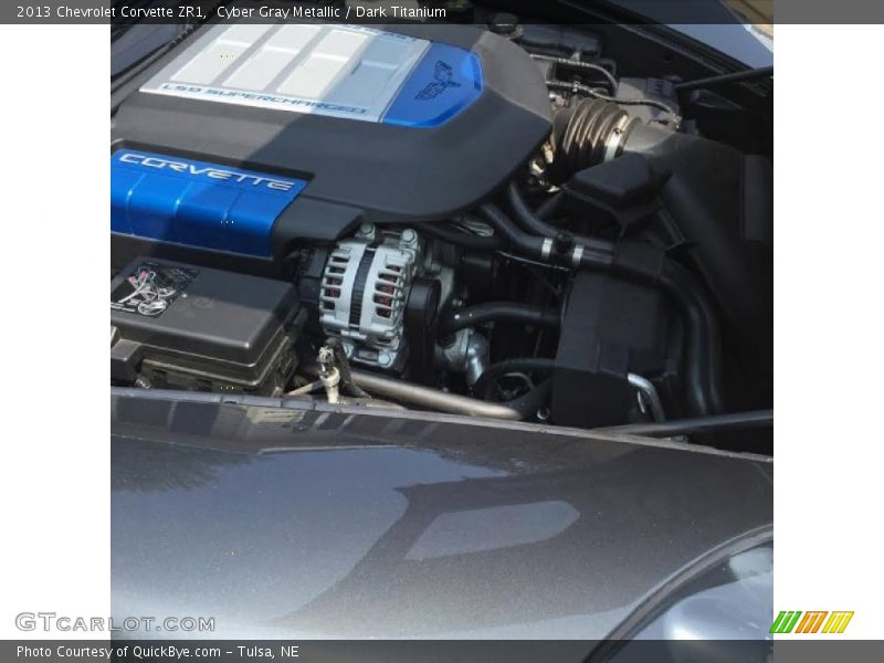 Cyber Gray Metallic / Dark Titanium 2013 Chevrolet Corvette ZR1