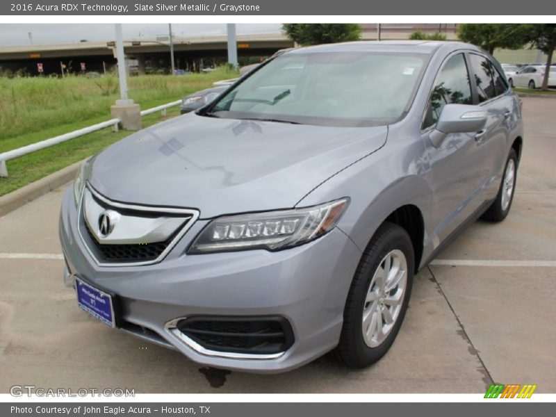 Slate Silver Metallic / Graystone 2016 Acura RDX Technology
