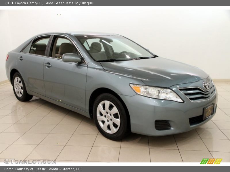 Aloe Green Metallic / Bisque 2011 Toyota Camry LE