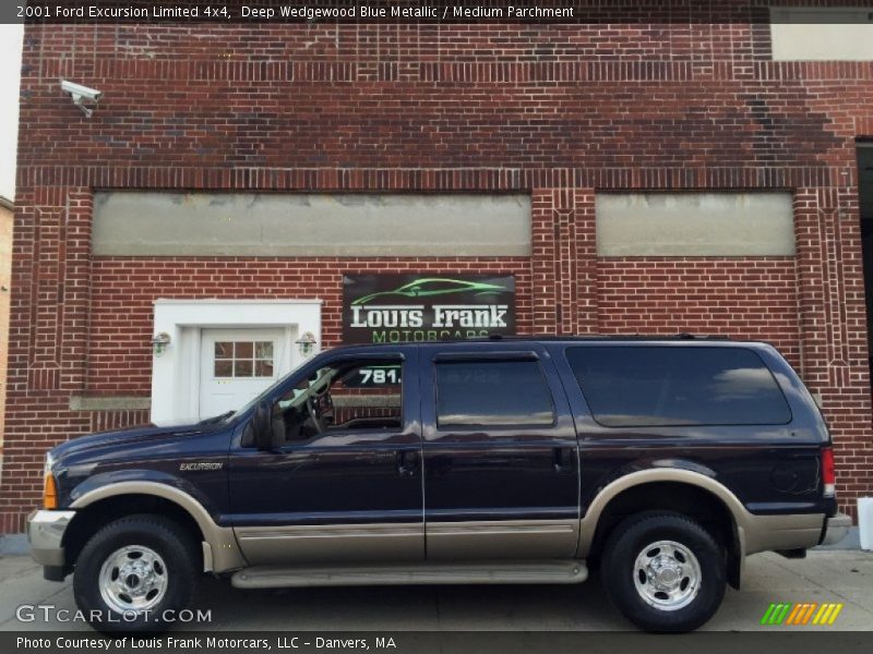 Deep Wedgewood Blue Metallic / Medium Parchment 2001 Ford Excursion Limited 4x4
