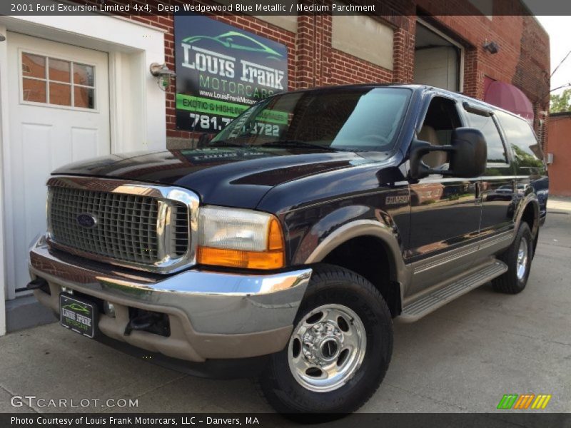 Deep Wedgewood Blue Metallic / Medium Parchment 2001 Ford Excursion Limited 4x4