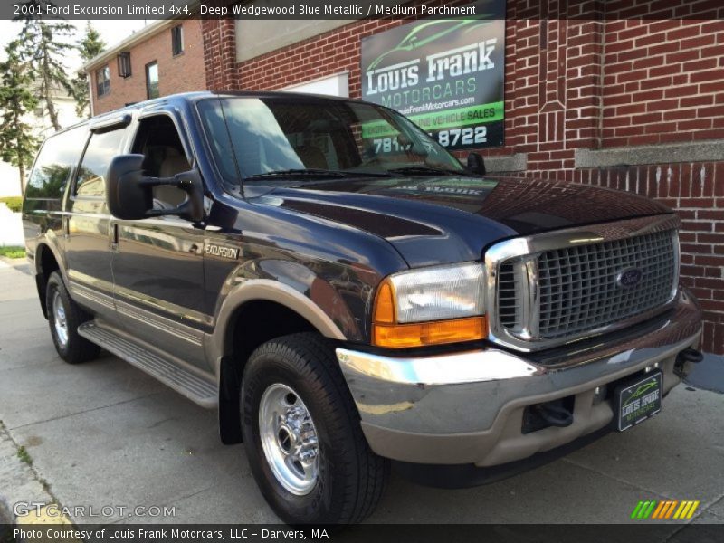 Deep Wedgewood Blue Metallic / Medium Parchment 2001 Ford Excursion Limited 4x4