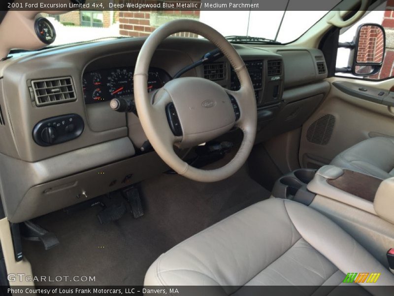 Deep Wedgewood Blue Metallic / Medium Parchment 2001 Ford Excursion Limited 4x4